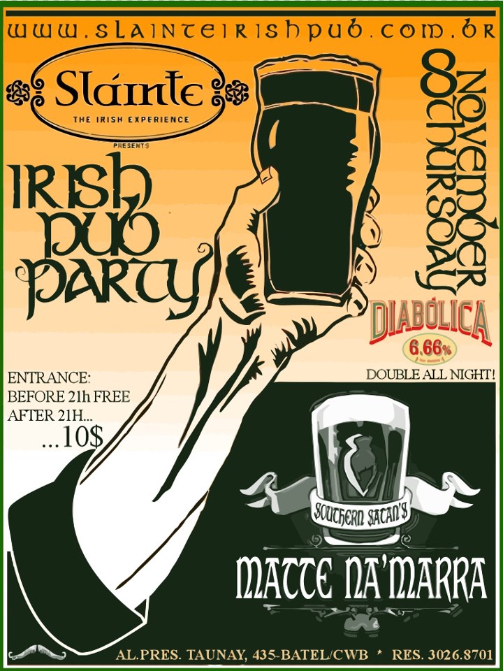 08/11 – Irish Pub Party