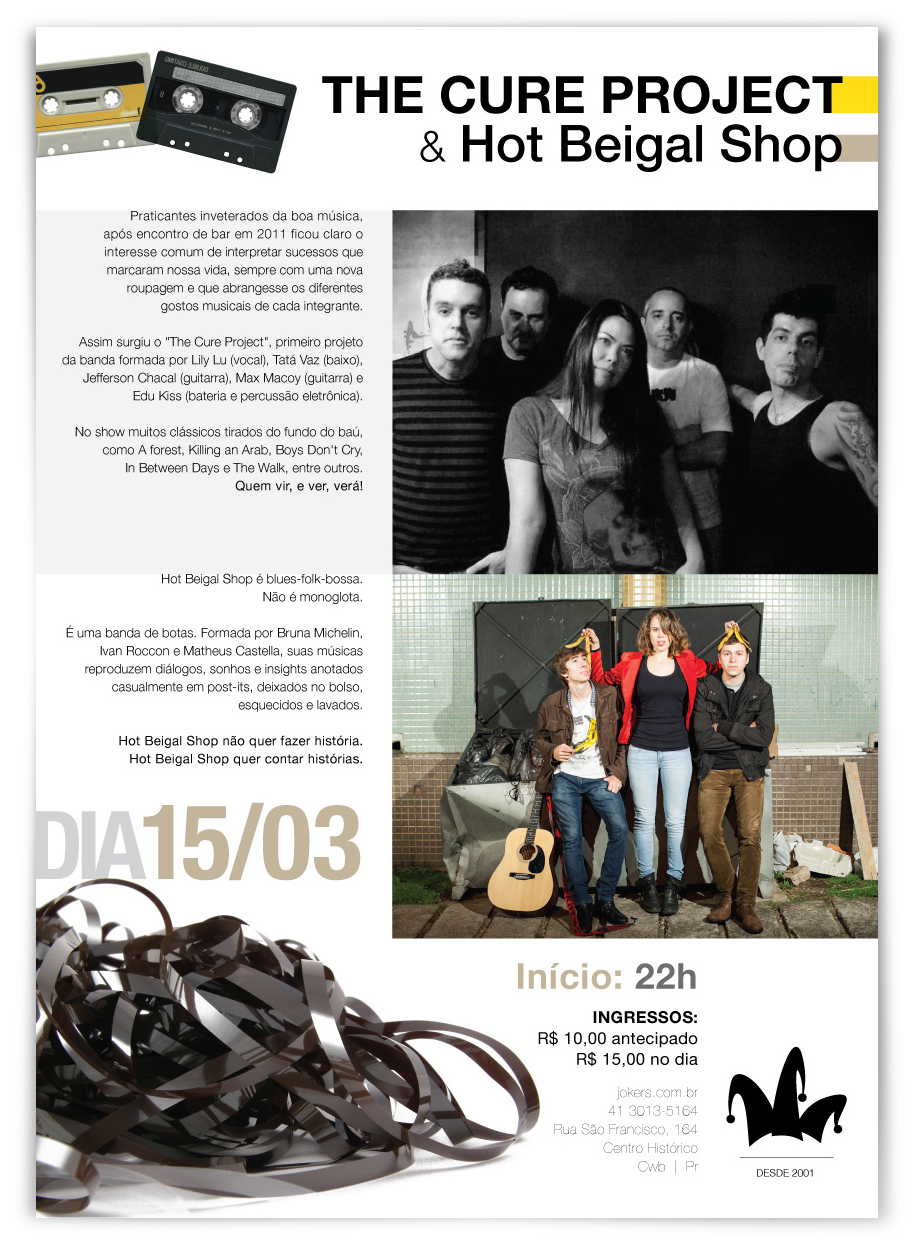15/03 – The Cure Project & Hot Beigal Shop